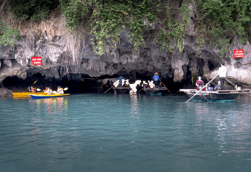 Kayaking inside the cave offers a thrilling adventure as you navigate through narrow rock passages and silent underground streams (Source: Canva)